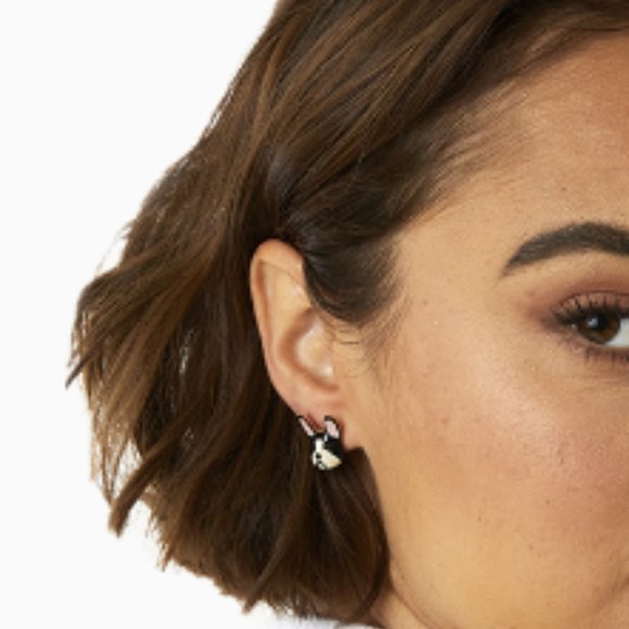 🆕 BETSEY JOHNSON Dog Stud Earrings - Picture 4 of 6